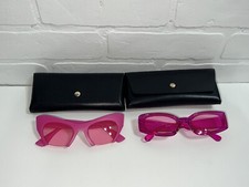 NEW Super Cute Lot Of Two Sunglasses Pink Bright Colorful Shades see photos
