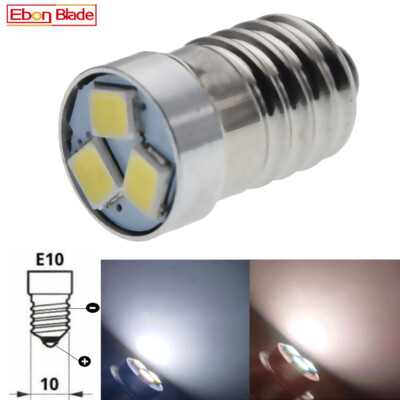 Warm / White E10 Screw LED 3V 4.5V 6V 12V 18V 24V For Flashlight Torch Lamp Bulb