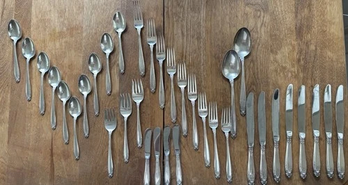 Prelude International Sterling Silver Flatware Set 36 Pieces