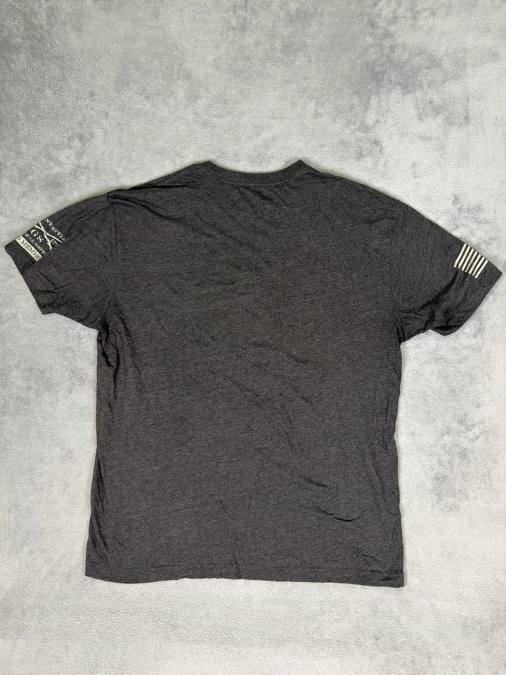 Camiseta Estilo Grunt XXL Gris Hombres Estampado Gráfico Freedom Sucks To Be You Spell Out Foto 2 de 4