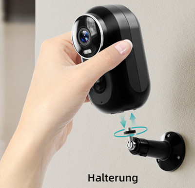 KAMTRON Überwachungskamera Aussen WLAN Akku - FHD WiFi IP Kamera Außen mit 1080P