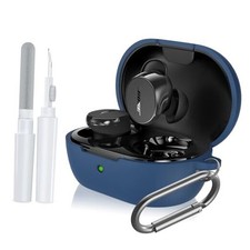 for Bose New QuietComfort Earbuds Case Cover, Soft Silicone Case for Bose Blue