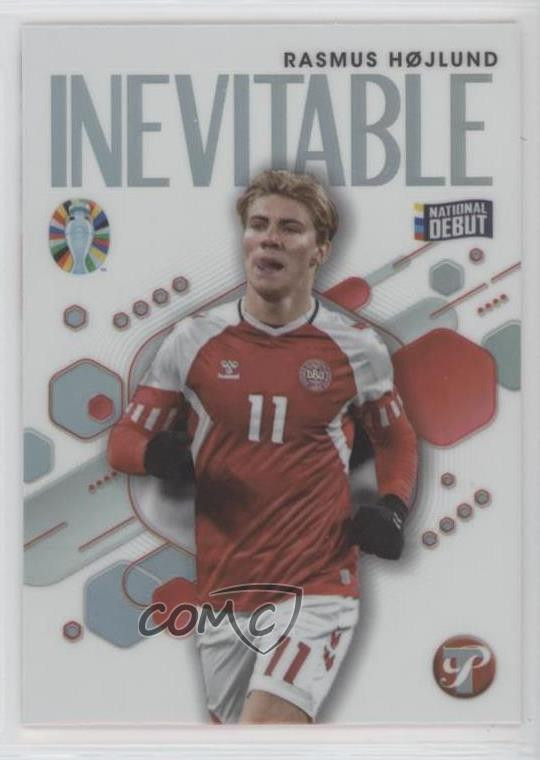 2023 Topps Pristine UEFA Euro 2024 Rasmus Hojlund Soccer Card
