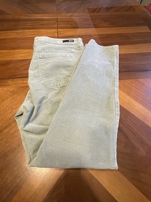 Kut From The Cloth Boot Cut High Rise Diana 16 Corduroy Green Fab Skinny