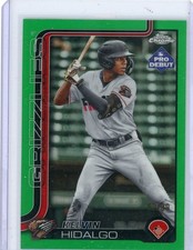 2025 Topps Chrome Pro Debut Kelvin Hidalgo #PDC-46 Green Refractor /99!