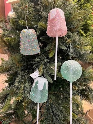 Gum Drop Gumdrop Ornament Pink Green Christmas Candy Sweet Holiday Decor