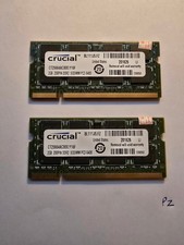 Crucial 4GB Laptop RAM (2x2GB) DDR2 667/800mhz PC2-6400s memory 200 pin SO-DIMM