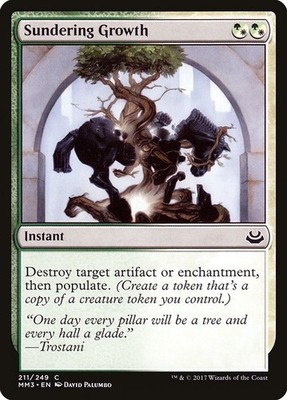 Sundering Growth Foil Modern Masters 2017 211 NM MTG