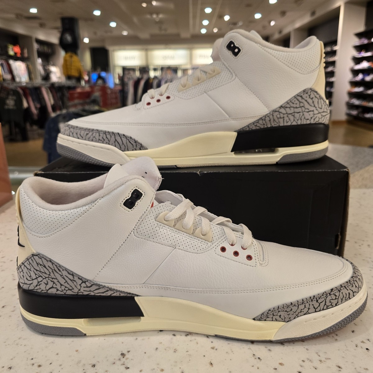 Size 18 - Jordan 3 Retro Mid White Cement Reimagined for sale