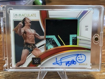 2022 Panini Immaculate Collection Mem Auto WWE Matt Riddle Acetate /8 PM-RDL