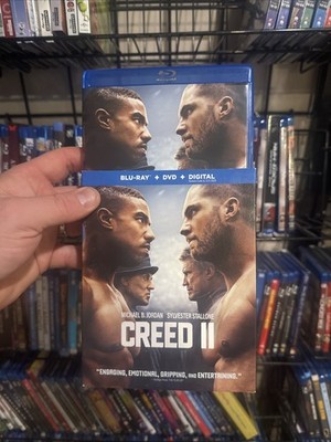 Creed II 2(Blu-ray/DVD,2019)Michael B. Jordan Sylvester Stallone - Authentic US