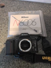 Nikon N6006 AF Auto Focus 35mm SLR Film Camera Body See Pics