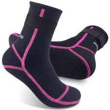 Neoprene Wetsuit Socks, 3mm Sand Proof Beach Booties, Thermal Anti-slip Water...