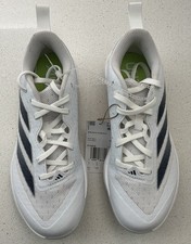 Adidas Adizero Instinct Softball Cleats Women  s 6.5 White Metal Spikes Athletic