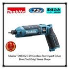 Makita TD023DZ 7.2V Cordless Pen Impact Driver, Blue (Tool Only) Sleeve Shape JP