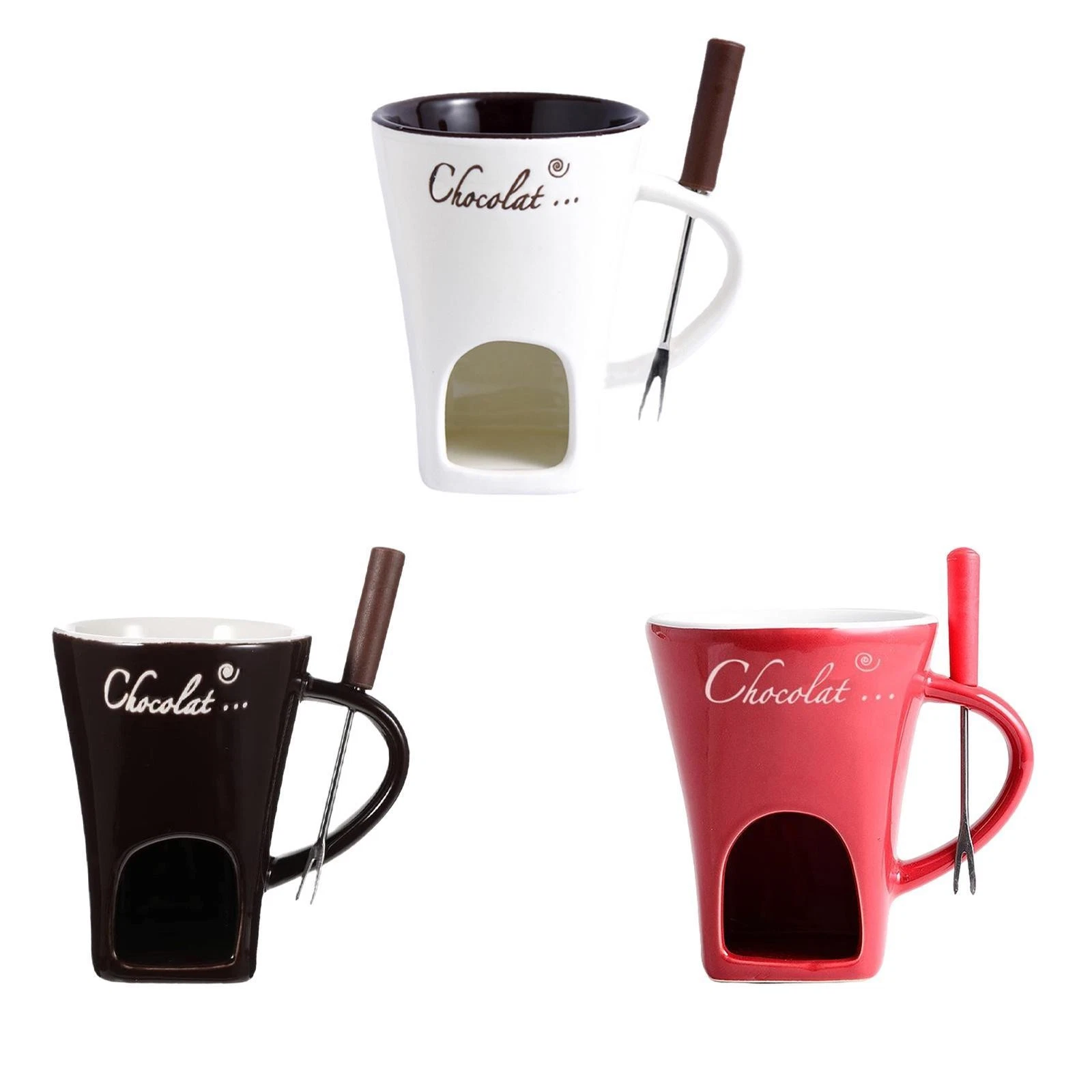 Fondue Mug 130ml Candy Hot Pot Fondue Warmer Mug for Anniversary Kitchen