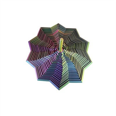 3D gedruckte Fidget Star visuelle Illusion Hexagon Spirale Stress Relief Spielze