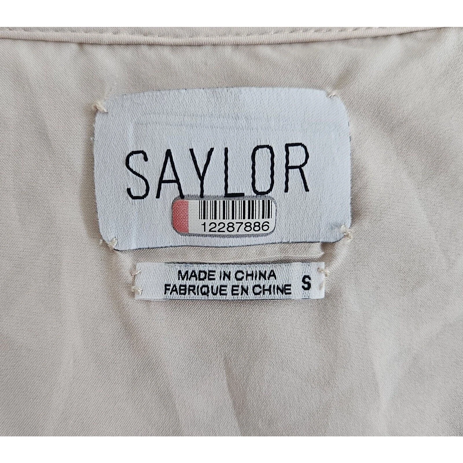 OFF WHITE Abito donna Saylor S Maggy avorio beige pizzo floreale sposa doccia matrimonio foderato