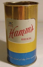 Hamm's Steel Beer Can 12 oz No Top Empty