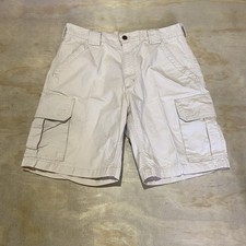 VTG Carhartt B143 PUT Men's 34 Cargo Work Shorts Light Beige GUC