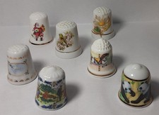 Unique thimble variety - lot of 7 in good condition.