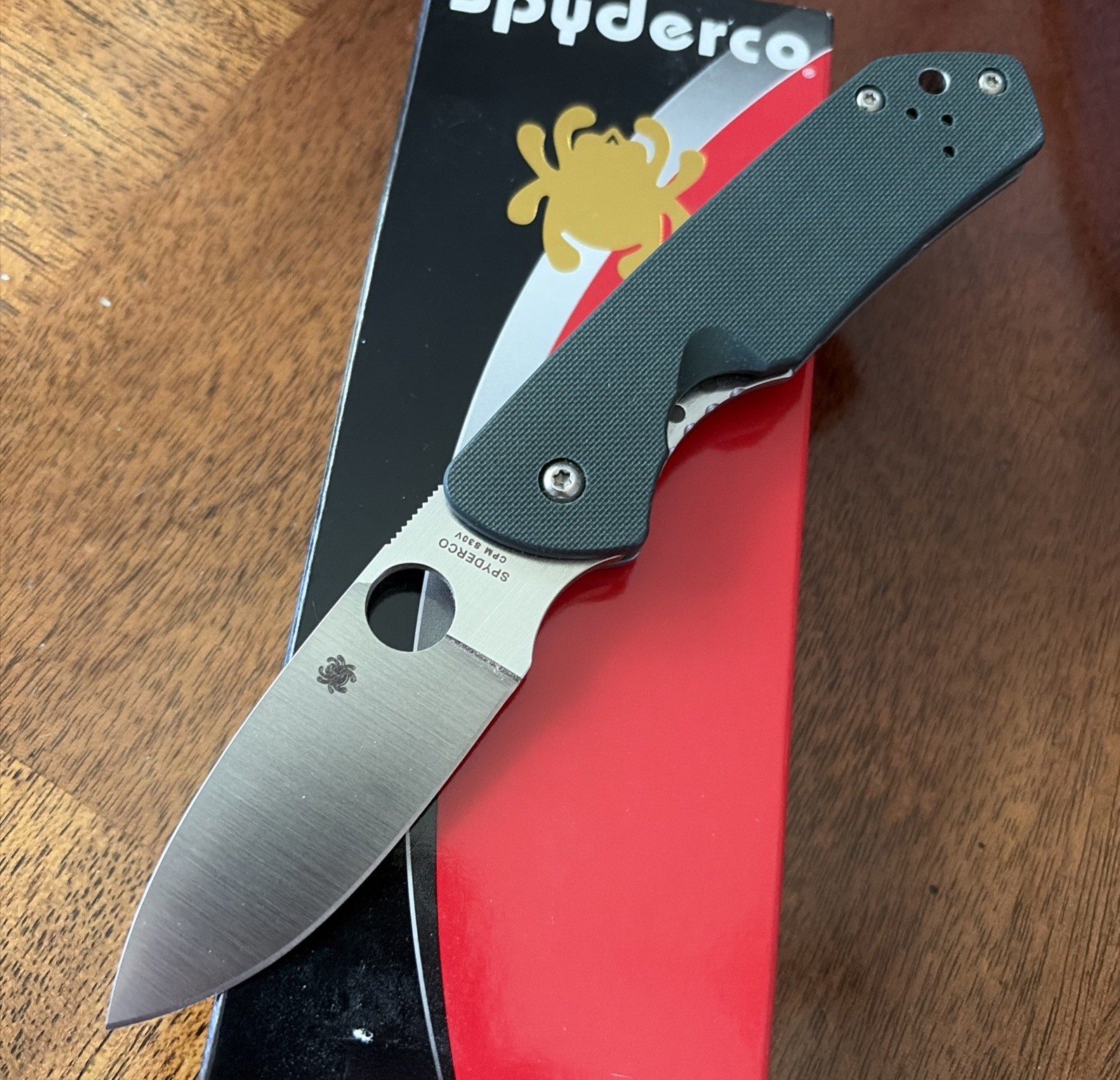 Spyderco Brouwer C232GTIP Green G10 Titanium CPM S30v DISCONTINUED RARE