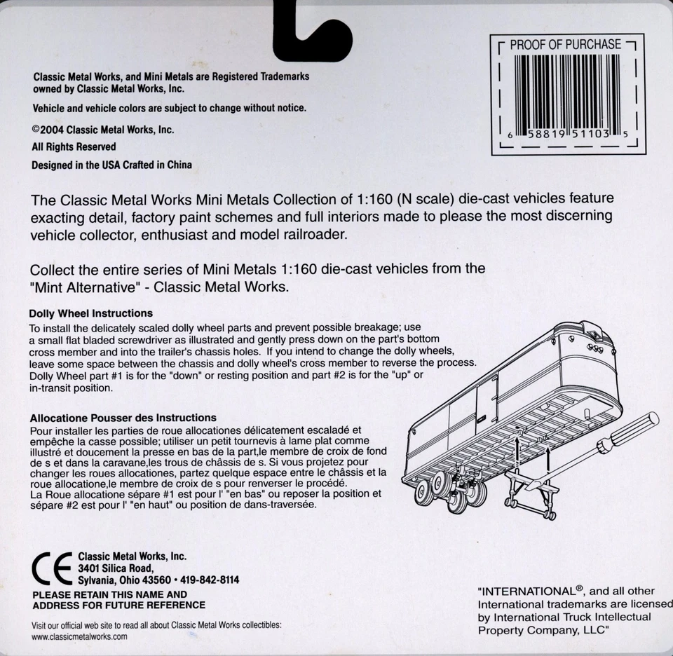 Choice of N-Scale Mini-Metals Semi Tractor Trailer Sets, Mint, Sealed - Image 2 of 2