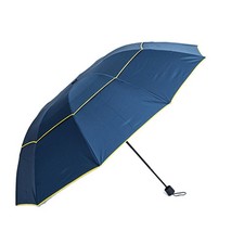 Extra Large Windproof Umbrella Double Canopy Vented Stick For Men Women