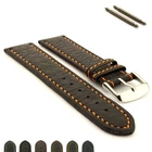 Men's Genuine Leather Watch Strap Band  Bars 18 20 22 24 26 28 30 Kana MM
