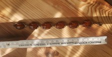 Vintage Set, 60 er Jahre Bernstein Armband & Ring 925 aus Sterlingsilber