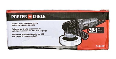 #ad PORTER CABLE 7424XP 6quot; 4.5 Amp VS Random Orbit Polisher Buffer Sander $99.97