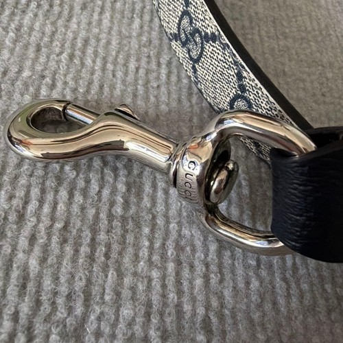 Gucci GG Supreme Interlocking Dog Leash W/Box Unused N9