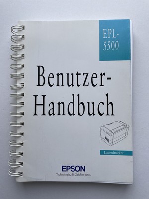 Benutzerhandbuch EPSON EPL-5500 Laserdrucker deutsch