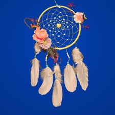 Handmade Floral Dream Catcher Decoration