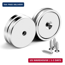 Neodymium Round Base Cup Magnet Strong Rare Earth Magnets,1.26 Inch-Pack of 4