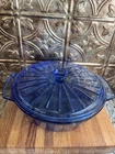 Anchor Hocking Vintage Cobalt Blue Casserole Dish With Lid