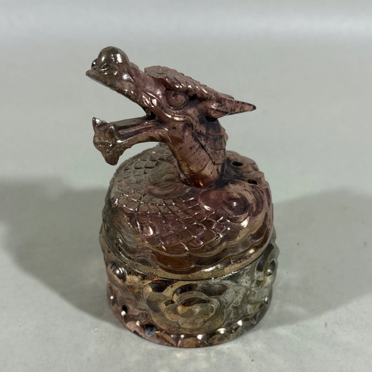 青铜龙印第安纳中国古董香炉| eBay