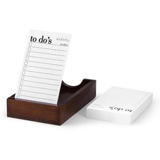 Daily To Do List Planner - 50 ToDo Checklist Cards 3x5'' with Wooden Stand - ...