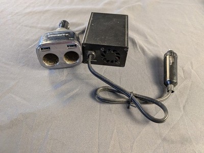 Lot of 2 Car Power Accessories: 150W DC to AC Power Inverter & Rademax Dual...