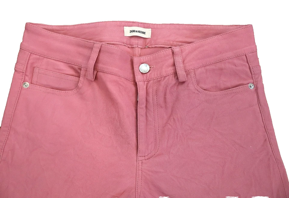 Zadig & Voltaire Flaco Piel de Cordero Cuero Rosa Talla UE 38/US 4-6 Foto 4 de 4