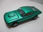 Vintage Hot Wheels Redline ~RESTORED~ CUSTOM MUSTANG (Green) AWESOME CAR!