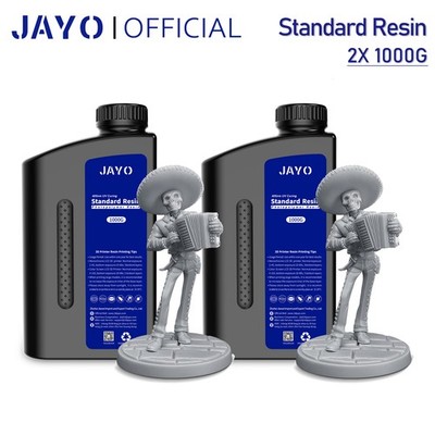 JAYO 2KG Gray Photopolymer Resin Low Odor 405nm UV Standard LCD/SLA 3D Printer