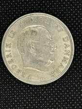 1962  Denmark 5 Kroner Frederik IX Coin