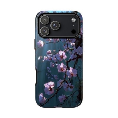 Phone Ink - iPhone/Galaxy/Pixel Case - Orchid Flower Purple Blossom