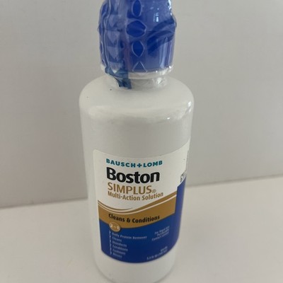 Bausch & Lomb 2-in-1 Boston Simplus Multi-Action Lens Cleaning Solutions 3.5 oz