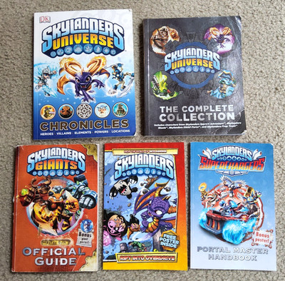 Lot of 5 Skylanders Universe Guide Handbook Comic Assorted Book Lot