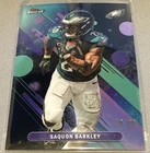 2025 Topps Finest Football Black Refractor Saquon Barkley #78