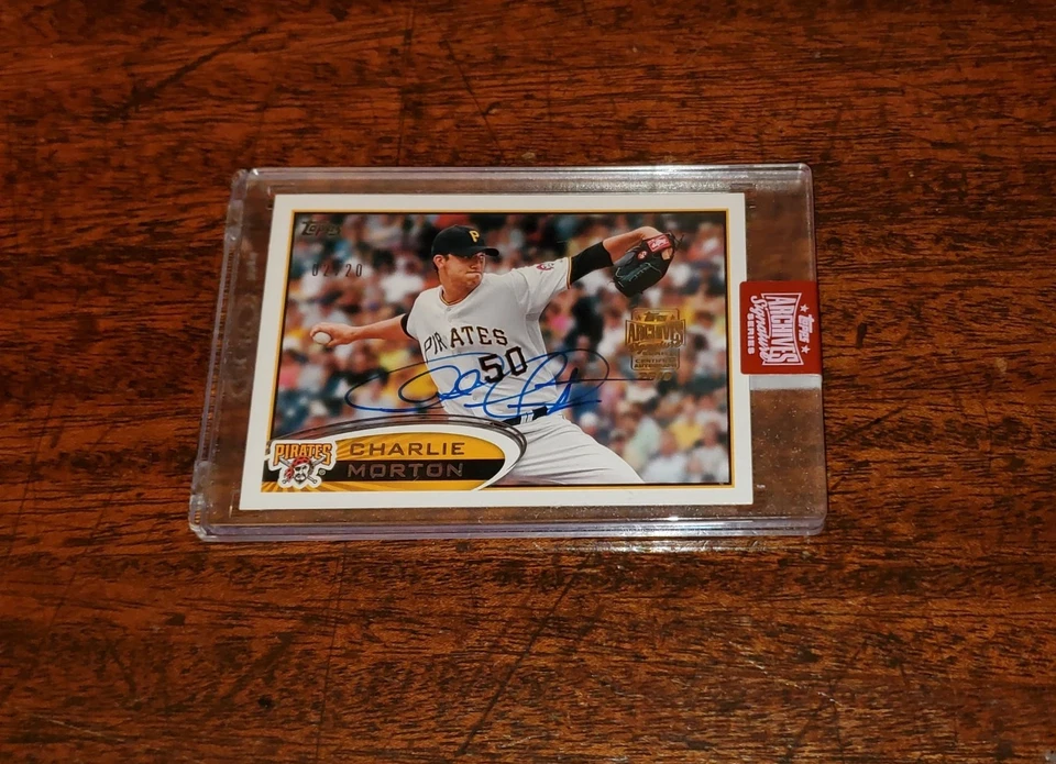 CHARLIE MORTON AUTO SSP /20 (02/20) 2019 TOPPS ARCHIVES SIGNATURE MINT! - Image 3 of 4