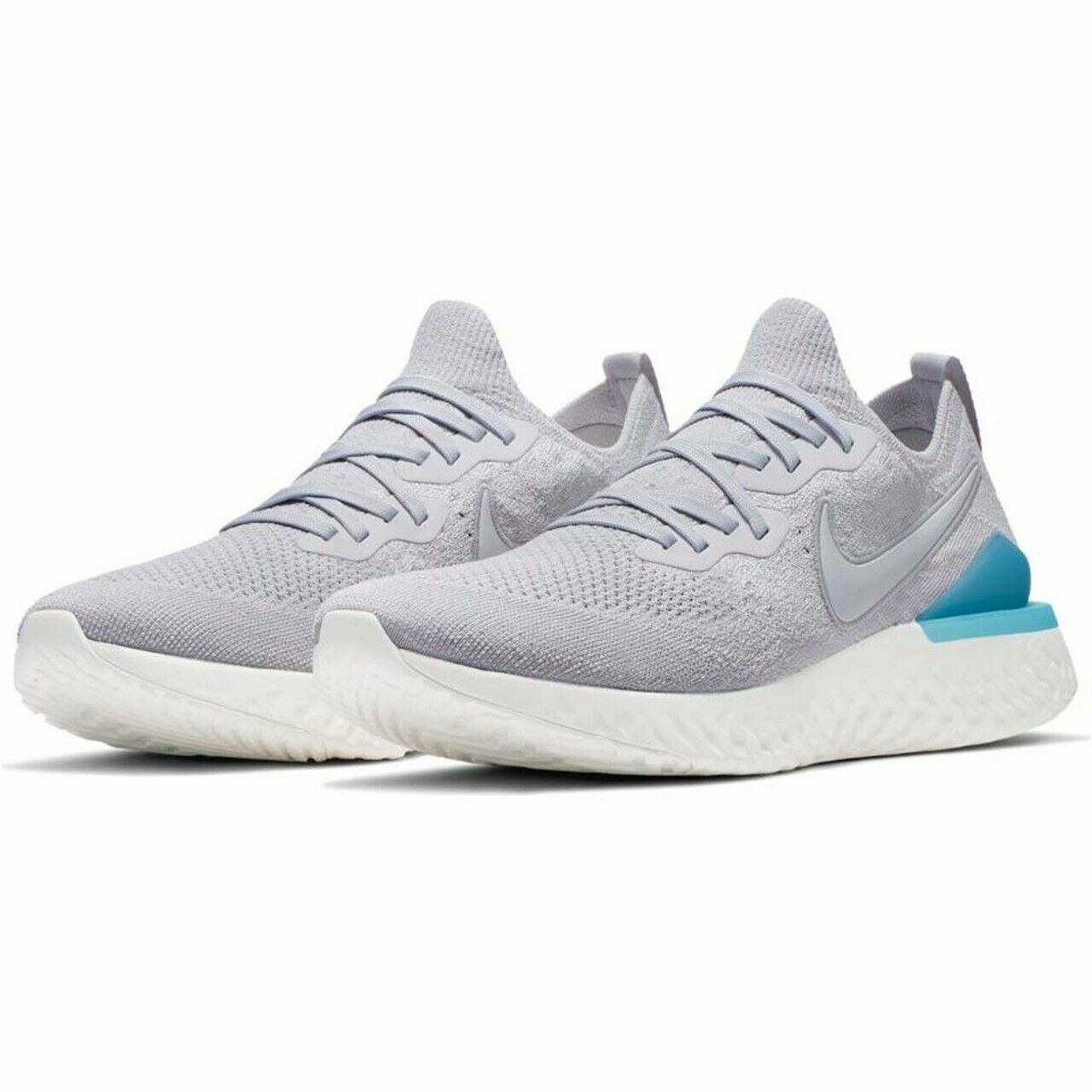 epic react flyknit 2 white blue