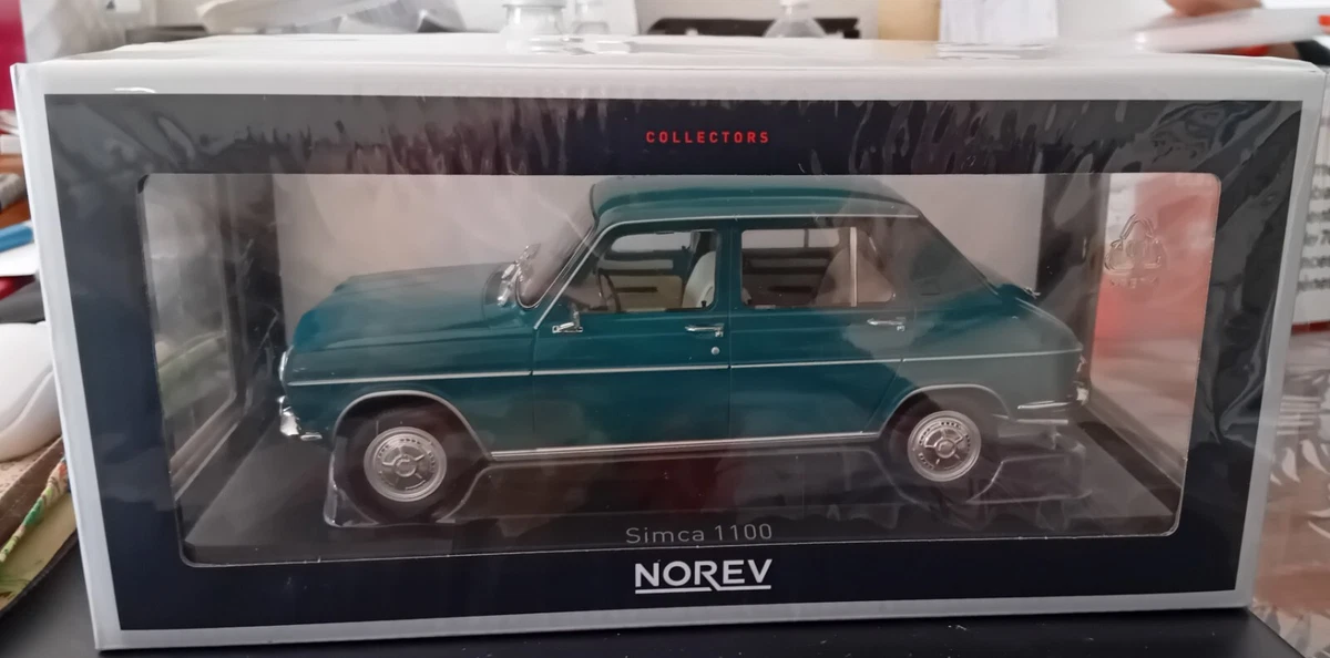 NOREV 1/18 – SIMCA 1100 GLS 1968 – Miniature Voiture Verte – Collectionneur N°185754